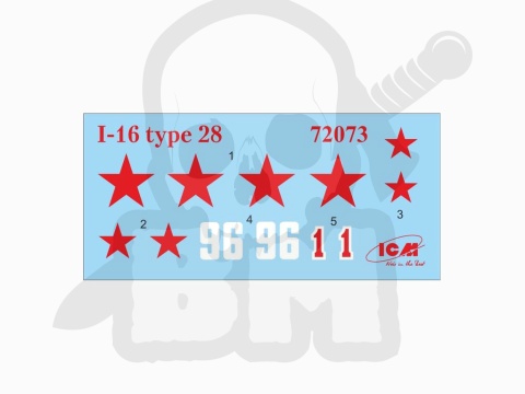 I-16 type 28 WWII Soviet Fighter 1:72