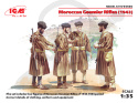 Moroccan Goumier Rifles (1943) 4 figures 1:35