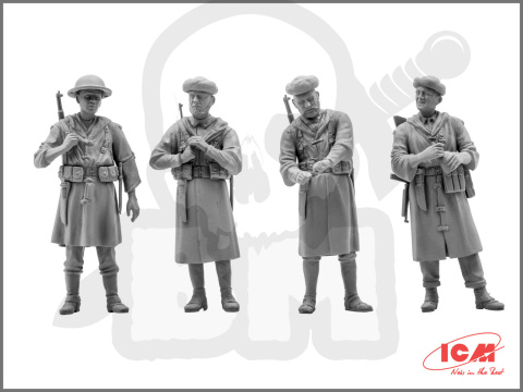 Moroccan Goumier Rifles (1943) 4 figures 1:35
