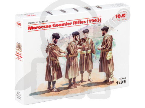 Moroccan Goumier Rifles (1943) 4 figures 1:35