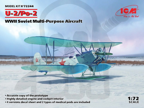 U-2/Po-2 WWII Soviet Multi-Purpose Aircraft 1:72