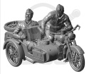1:35 Soviet Motorcycle M-72 with sidecar and Crew