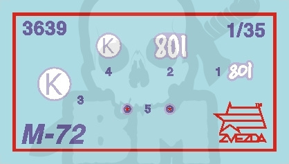 1:35 Soviet Motorcycle M-72 with sidecar and Crew