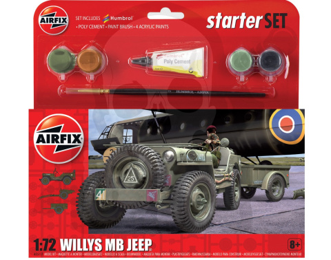 Airfix 55117A Starter Set - Jeep MB 1:72