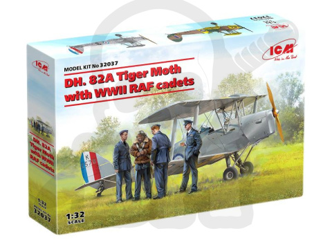 DH. 82A Tiger Moth with WWII RAF cadets 1:32 DH. 82A Tiger Moth with WWII RAF cadets 1:32