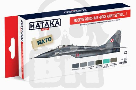 Hataka AS17 Modern Polish Air Force Paint Set Vol. 1