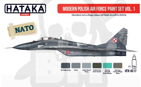 Hataka AS17 Modern Polish Air Force Paint Set Vol. 1