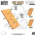 MDF Bases - Prostokąty 100x60mm podstawki pod figurki