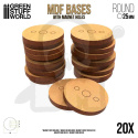 MDF Bases - Round 25 mm 20 szt. podstawki pod figurki