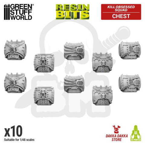 3D Printed DakkaDakka - Kill Obsessed Squad - Khorne Torsos