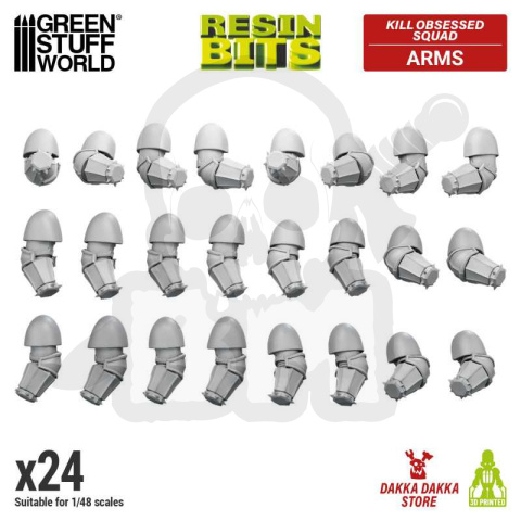 3D Printed DakkaDakka - Kill Obsessed Squad - Khorne Arms