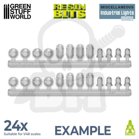 3D Printed Set - Industrial Lights - Small - lampy 24 szt.