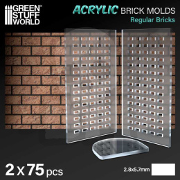 Acrylic molds - Regular Bricks - plastikowe formy