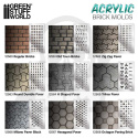 Acrylic molds - Octagon Paving Brick - plastikowe formy