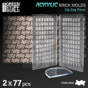 Acrylic molds - Zig Zag Pavement - plastikowe formy