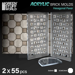 Acrylic molds - Octagon Paving Brick