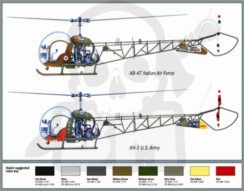 1:72 Helikopter AH-1/AB-47