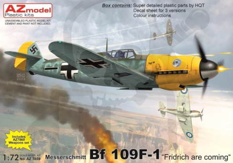 AZ-Model 7859 Messerschmitt Bf 109F-1 Fridrich are Coming 1:72