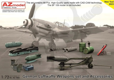 AZ-Model 7860 German Weapons Set And Accesories 1:72