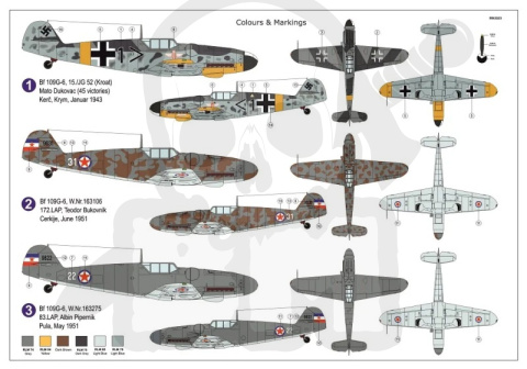 AZ-Model 7864 Messerschmitt Bf 109 G-6 Balkan Eagles 1:72