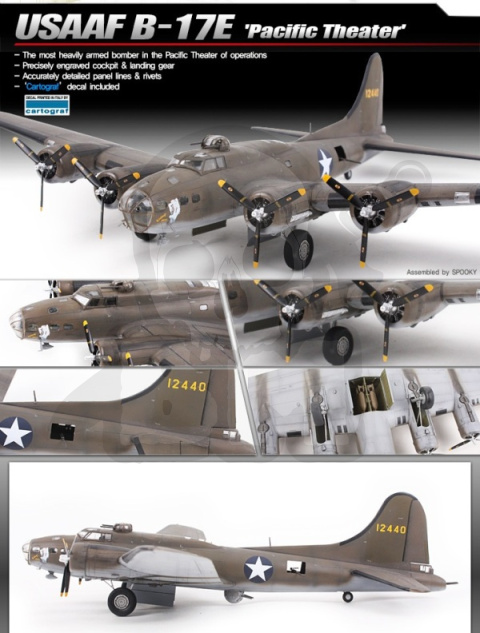 Academy 12533 Boeing B-17E USAAF Pacific Theater 1:72