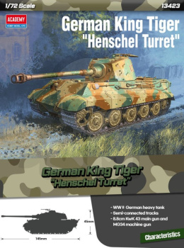 Academy 13423 German King Tiger Henschel Turret 1:72