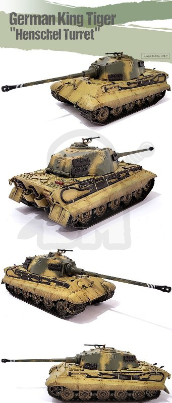 Academy 13423 German King Tiger Henschel Turret 1:72