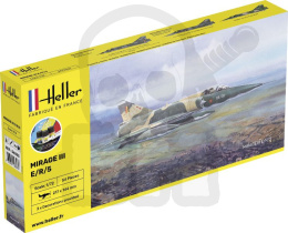 Heller Starter Set AMD Mirage IIIE/R/5 BA 1:72 klej pędzelek farbki
