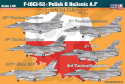 F-16 CJ-52 Polish & Hellenic Paints AF 1:48 SUPER KALKOMANIE
