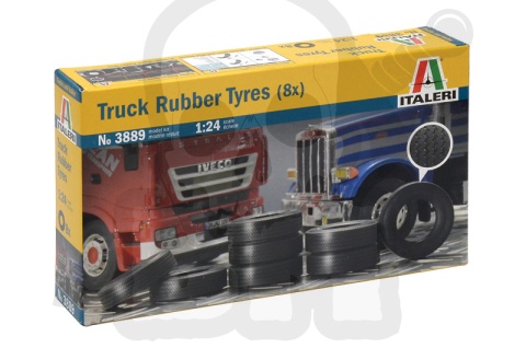 1:24 Truck Rubber Tyres - 8 opon