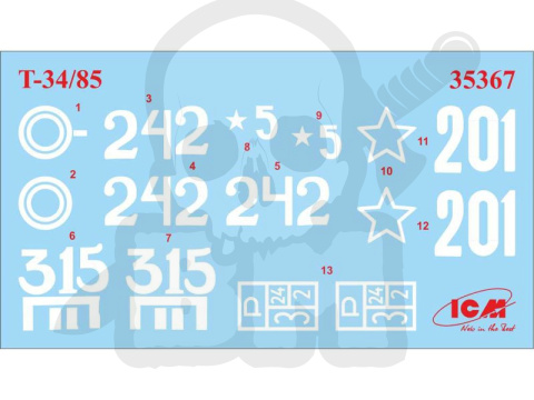 Т-34-85 WWII Soviet Medium Tank 1:35