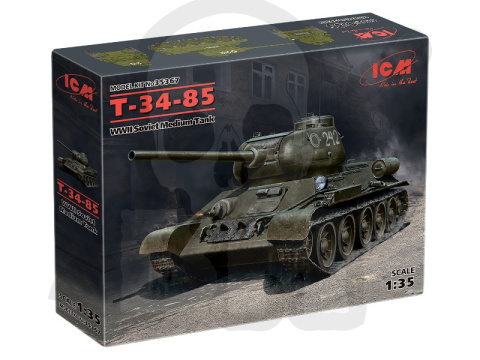 Т-34-85 WWII Soviet Medium Tank 1:35