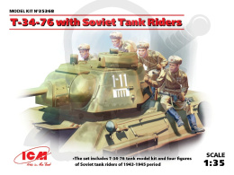 T-34-76 with Soviet Tank Riders 1:35