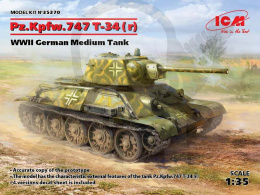 Pz.Kpfw. T-34-747(r) WWII German Medium Tank 1:35