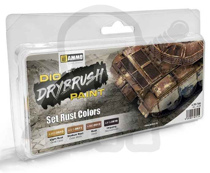 AMM7300 AMMO by Mig Dio Drybrush Paint Set Grey Colors - Sprue Brothers  Models LLC