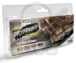 Ammo Mig 7302 Dio Drybrush Paint Set Rust Colors