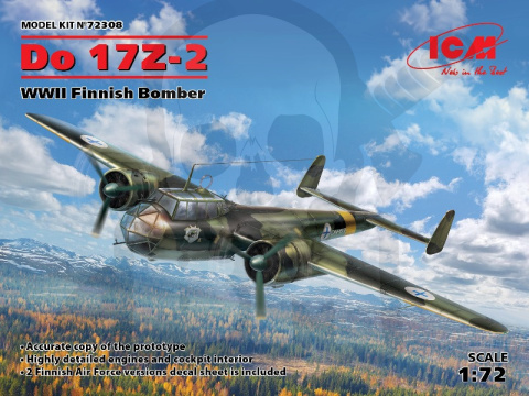 Do 17Z-2 WWII Finnish Bomber 1:72