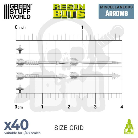 3D Printed Arrows - strzały 40 szt.