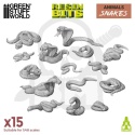 3D printed set Snakes - żmije 15 szt.