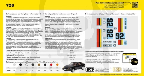 Heller 56149 Starter Set Porsche 928 1:43