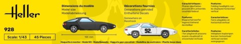 Heller 56149 Starter Set Porsche 928 1:43