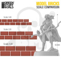 Miniature Bricks - Grey 1:24 miniaturowe cegły 200 szt.
