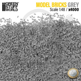 Miniature Bricks - Grey 1:48 miniaturowe cegły 4000 szt.