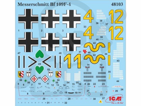 Bf 109F-4 with German Pilots and Ground Personnel 1:48