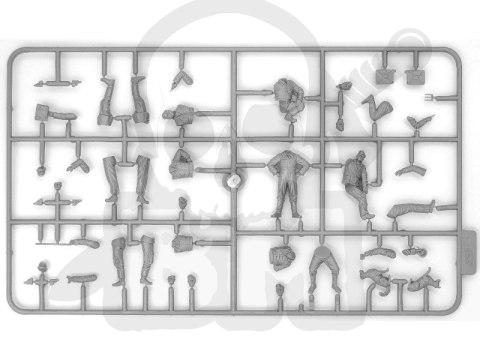 Bf 109F-4 with German Pilots and Ground Personnel 1:48