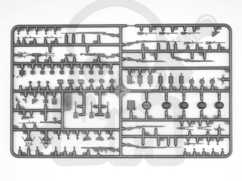 French Infantry in Gas Masks (1918) 4 figures 1:35