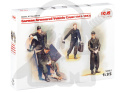 German Armoured Vehicle Crew (1941-1942) 4 figures and cat 1:35