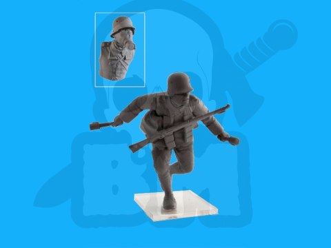 German Infantry in Gas Masks (1918) 4 figures 1:35