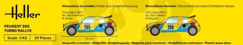Heller 80189 Peugeot 205 Turbo Rally 1:43