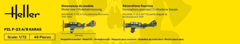Heller 80247 PZL P-23 A/B Karaś 1:72